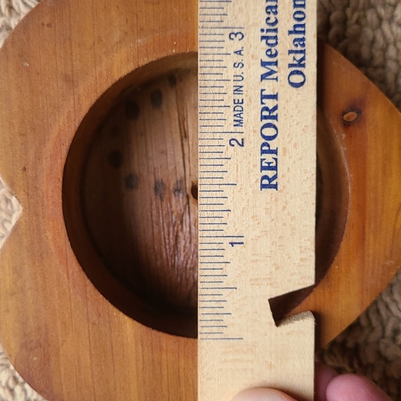 Wooden Heart Trinket Box from Corpus Christie Texas ~1980's - Picture 9 of 9